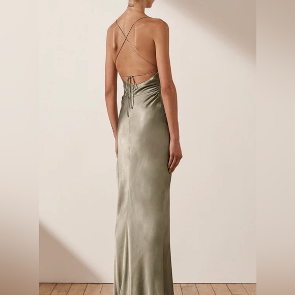 Shona Joy LUNE LACE BACK MAXI DRESS - SAGE - Picture 3 of 3